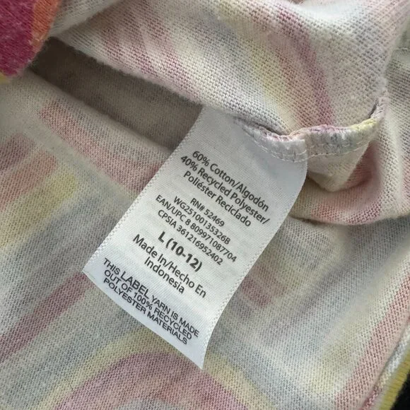 Girls Rainbow Pattern Romper | Colorful Summer One-Piece Sz L (10-12) - Picture 6 of 7